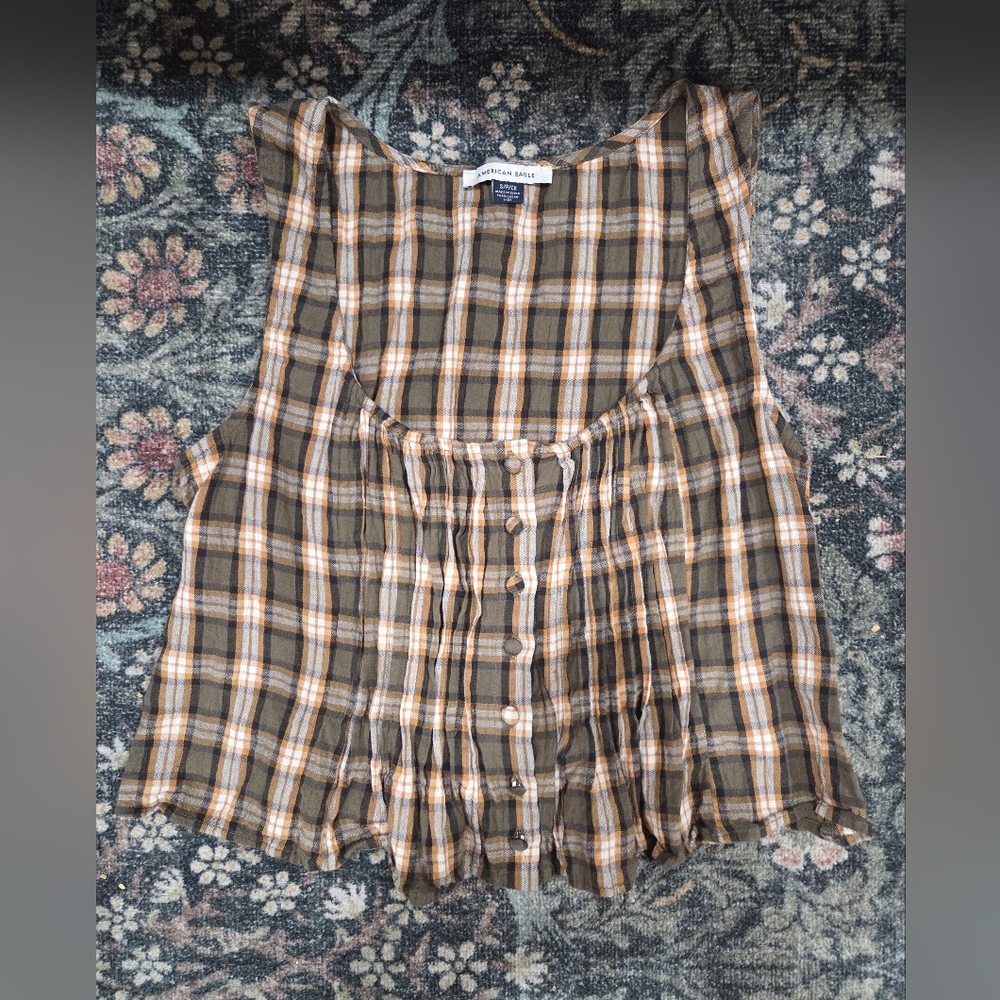 AE Pintuck Corset Tank Top - Picture 4 of 5